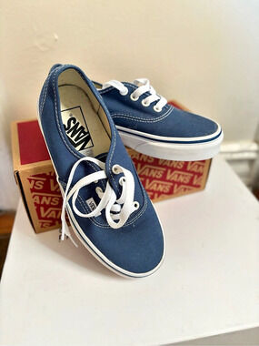 Vans Authentic Blue & White Sneakers